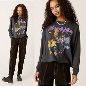 Daydreamer Black Purple Rain Long Sleeve Tee